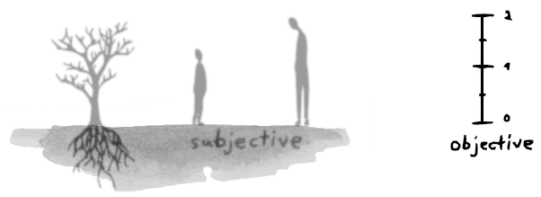subjective vs. objective