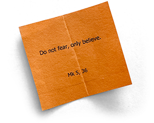 do not fear, only believe.